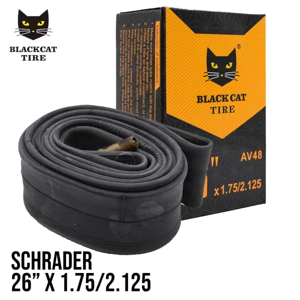 Камера 26х1.75/2.125 Blackcat AV48 Самоклейка с гелем